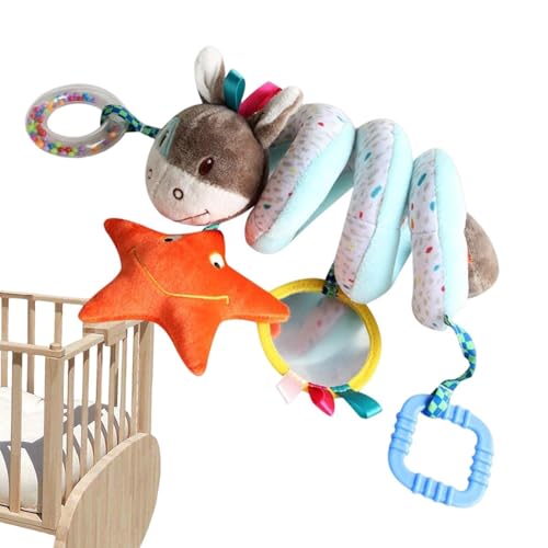 Krippenrasseln, Kinderwagen -Autositzspielzeug, Kinder sensorisches hängbares Spiel, Weiche Hangable Tierform für Kinder und Spielen Krippenrasseln, Kinderwagen -Autositzspielzeug, Kinder sensorisches hängbares Spiel, Weiche Hangable Tierform für Kinder und Spielen von Generisch