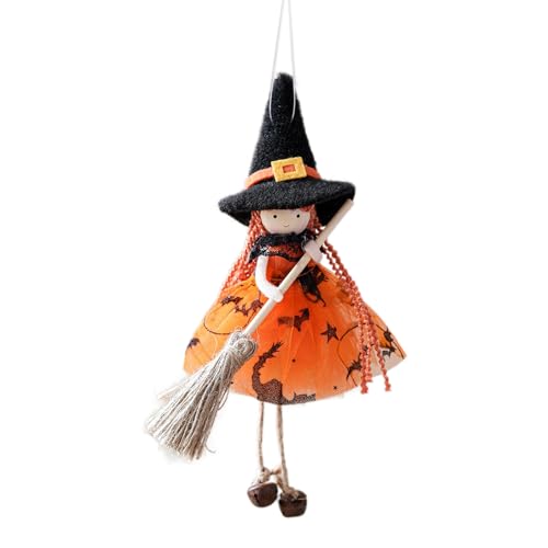 Küchenhexen Puppe | Zaubererfigur Kinder Halloween Party Geschenkidee - Sammelfigur Deko Zum Aufhängen Für Küche Gruselhaus Outdoor Feiertagsdekoration von Generisch