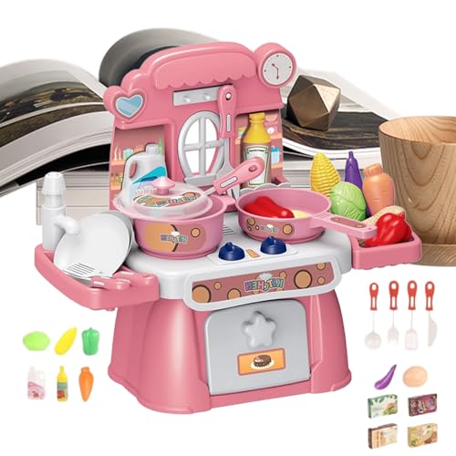 Küchenspielset - Küchenspielzeug Für Kleinkinder,24 Teile Lernspielzeug Mit Licht Und Musik Für Kleinkinder Familien Kindergarten Küchenspielset - Küchenspielzeug Für Kleinkinder,24 Teile Lernspielzeug Mit Licht Und Musik Für Kleinkinder Familien Kindergarten von Generisch