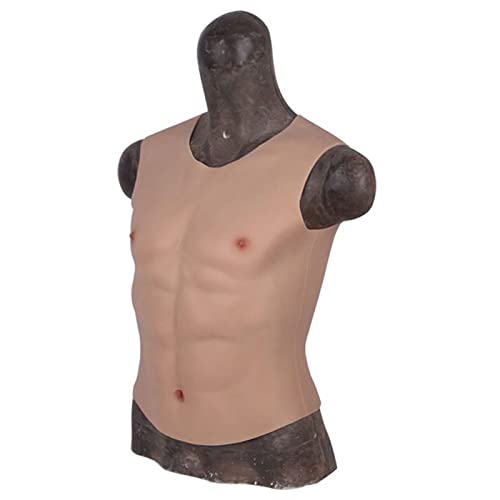 Künstliche Brustwarzenweste aus Silikon für Cosplay, Halloween, stärkerer männlicher Shaper von Generisch