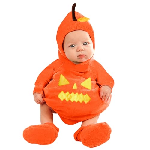 Kürbis Kostüm Baby Halloween Kostüm Kinder Unisex Süßes Kürbis kostüm Lange Ärmel Outfit für Kleinkinder Von 0-18 Monaten Faschingskostüm Säugling 05 Orange 100 Kürbis Kostüm Baby Halloween Kostüm Kinder Unisex Süßes Kürbis kostüm Lange Ärmel Outfit für Kleinkinder Von 0-18 Monaten Faschingskostüm Säugling 05 Orange 100 von Generisch