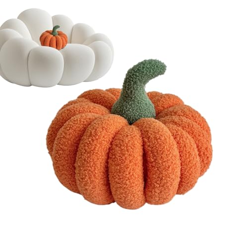 Kürbiskissen - Halloween Kürbis Plüsch - Realistische dekorative Puppe für Wohnung Wohnzimmer Schlafzimmer Küche Innendekorationen von Generisch
