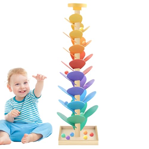 Kugelbahn | Kugelbahn Lernspiel Mit Murmeln | Holzspielzeug Frühförderung Farben Lernen STEM Musikintegration Für Kinder 3-7 Jahre Kinderzimmer Kindergarten Zuhause Kugelbahn | Kugelbahn Lernspiel Mit Murmeln | Holzspielzeug Frühförderung Farben Lernen STEM Musikintegration Für Kinder 3-7 Jahre Kinderzimmer Kindergarten Zuhause von Generisch