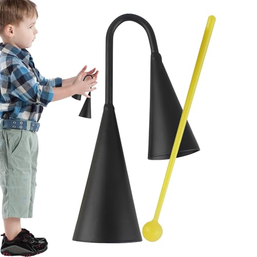 Kuhglocken-Musikinstrument, knackige Percussion-Instrumente, ergonomisches Partyzubehör für Kinder, für Trommel, Bühne, Performance, Improvisation, Bildung von Generisch