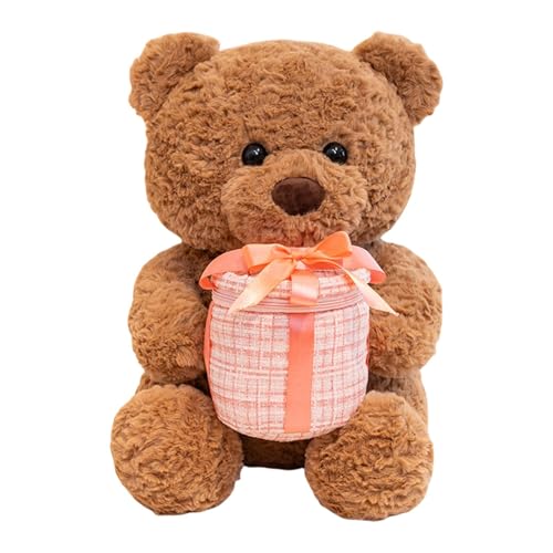 Kuschelnder Bärenplüsch, niedliches Bärenplüschspielzeug - Netter Plüschbär | Valentinstag Doll Holding Decorated Box für Home Decoration Kuschelnder Bärenplüsch, niedliches Bärenplüschspielzeug - Netter Plüschbär | Valentinstag Doll Holding Decorated Box für Home Decoration von Generisch