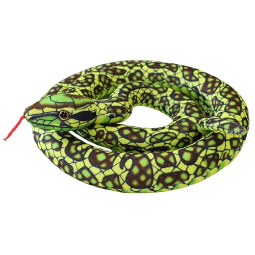 Kuschelschlange - Realistisches Stofftier Schlange Streich Accessoire Spielzeug - Realistische Kissendekoration Vielseitiges Accessoire Für Liebhaber Kindergeburtstage Wohnaccessoires von Generisch