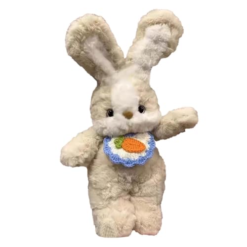 Kuscheltier Kaninchen Puppe Gute Nacht Kaninchen Schlaf Puppe Puppe Spielzeug Mädchen Geschenk Kuschelweich (B, 30cm) von Generisch
