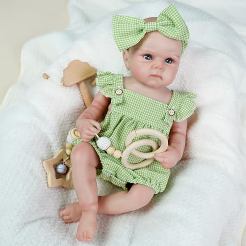 Kuschelweiche Reborn Babypuppe mit Kleidung & Schnuller – 18 Zoll realistische Babypuppe für Rollenspiele & Geborgenheit Kuschelweiche Reborn Babypuppe mit Kleidung & Schnuller – 18 Zoll realistische Babypuppe für Rollenspiele & Geborgenheit von Generisch