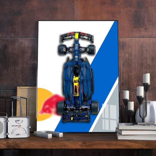 LE*GO Technic 42206 Red Bull RB20 F1, kompatibel mit Lego Auto Display, Geschenkideen für Lego Wandeinbaubegeisterte, nur Platine (Stil D) von Generisch