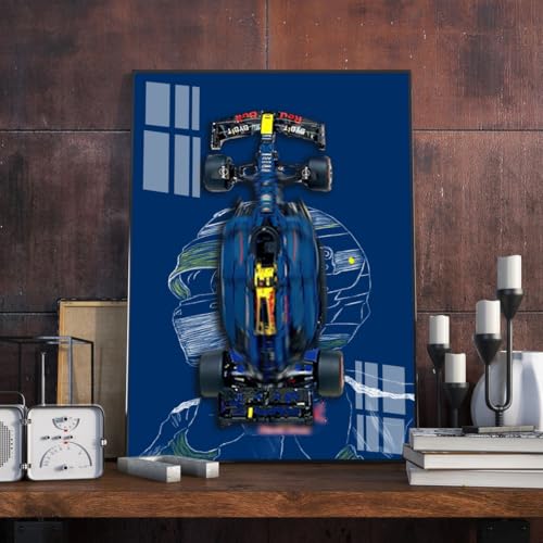 LE*GO Technic 42206 Red Bull RB20 F1, kompatibel mit Lego Auto Display, Geschenkideen für Lego Wandeinbaubegeisterte, nur Platine (Stil H) von Generisch