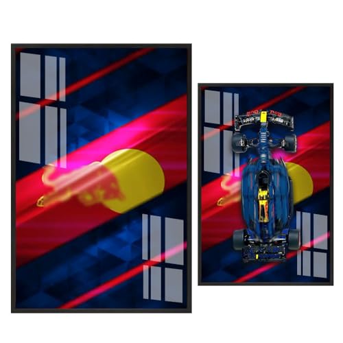 LE*GO Technic 42206 Red Bull RB20 F1, kompatibel mit Lego Auto Display, Geschenkideen für Lego Wandeinbaubegeisterte, nur Platine (Stil I) von Generisch