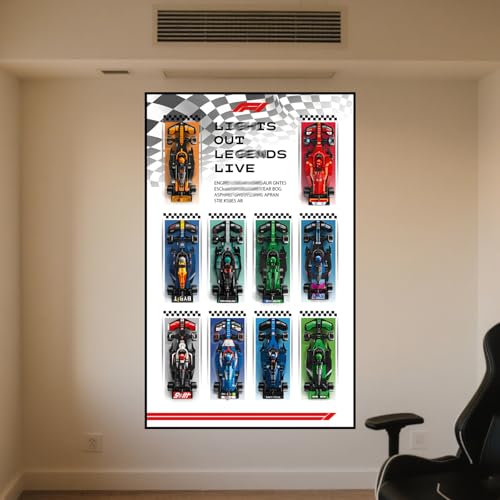 LED Display Wandboard Wandhalterung für LE-GO für Speed F-1 10in1 77242 77243 77244 77245 77249 77250 mit Le-go Haken Halterung Wandmontage Geschenkideen Dekoration (kein Modell) (Fotorahmen) von Generisch