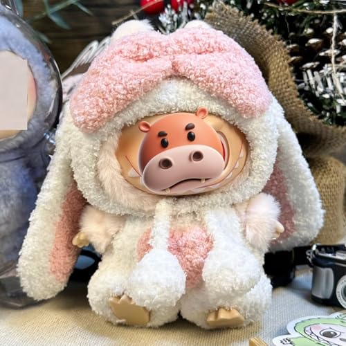 Labu Puppen-Zubehör, Kleidungsset für 17cm Puppen, Rosa-Weiß (Puppe Nicht enthalten) (B) von Generisch