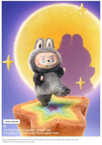 Labubu Gen3, The Monsters Big Into Energy Serie, Plüsch-Dekoration Garantierte Geheim-Edition (Schwarz) von Generisch