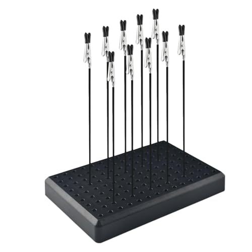 Lackstand Basis - Alligator Clip Sticks | Alligator -Standbasishalter | 10pcs Alligator Sticks Clip Set | Sticks Alligator -Clip für Airbrush Spray, -Kartenfoto -Memo, Modellteile Montage von Generisch