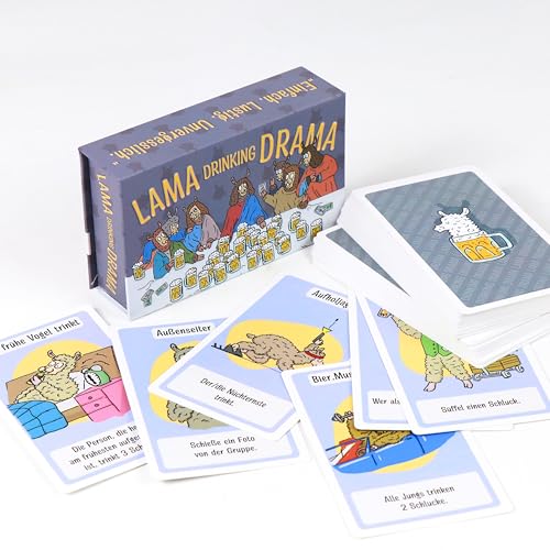Lama Drinking Drama – Trinkspiel für Erwachsene | Lustiges Partyspiel mit anpassbaren Karten | Perfekt für Geburtstag, JGA & Spieleabend | Hochwertiges Kartenspiel für Gruppen Lama Drinking Drama – Trinkspiel für Erwachsene | Lustiges Partyspiel mit anpassbaren Karten | Perfekt für Geburtstag, JGA & Spieleabend | Hochwertiges Kartenspiel für Gruppen von Generisch