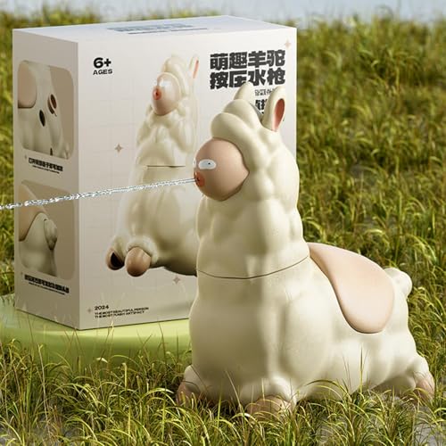Lama Wasserpistole Für Kinder – Süße Lama Mini Wasserpistole Mit 45° Drehbarem Kopf, Tragbar, Einfach Zu Befüllen, Reichweite Bis 10 Meter, Für Schwimmbad, Hof, Sommer, Strands, Draußen von Generisch