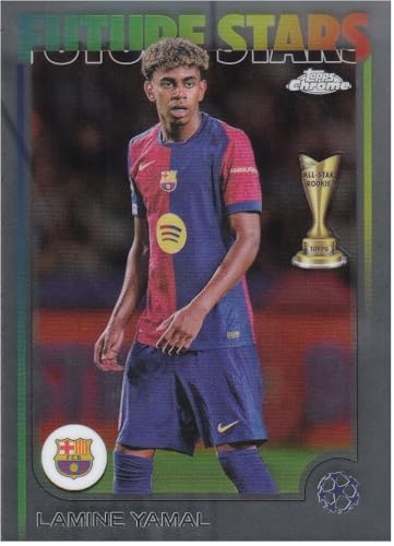 Lamine Yamal Youngster Barcelona, Topps Chrome Future Stars UCC 2024-25 Fußball Sammelkarte 27 von Generisch