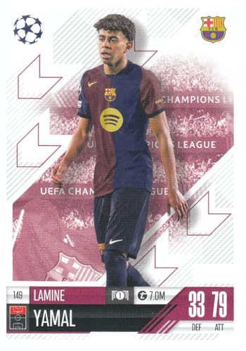 Lamine Yamal t 7.0M Youngster Stürmer Barcelona Topps Fußball Sammelkarte 149 Lamine Yamal t 7.0M Youngster Stürmer Barcelona Topps Fußball Sammelkarte 149 von Generisch