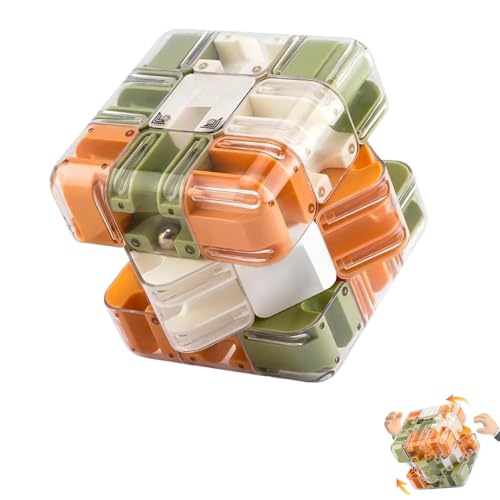 Large 3D Labyrinth Cube Puzzlelarge - Engaging Brain Teaser Toy, 3D Magic Cube Maze Ball Puzzle, Educational Focus Game Gift for Adults Teens (Normal) von Generisch