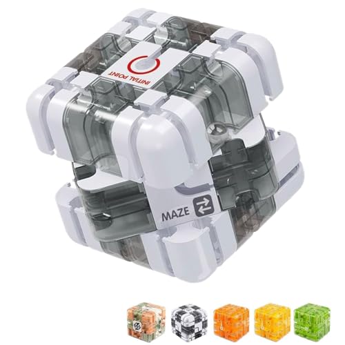 Large 3D Maze Cube Puzzle - Brain Teaser Toy for Adults & Teens, Logic Game for Spatial Awareness, Brain Training & Stress Relief, Educational Gift Idea (B) von Generisch