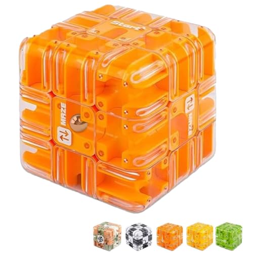Large 3D Maze Cube Puzzle - Brain Teaser Toy for Adults & Teens, Logic Game for Spatial Awareness, Brain Training & Stress Relief, Educational Gift Idea (C) von Generisch