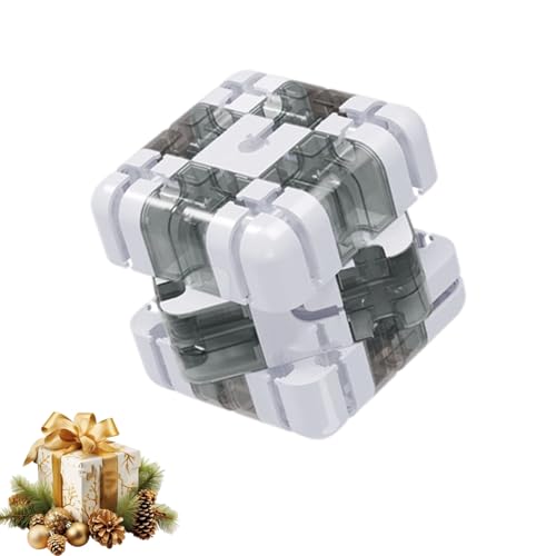 Large Labyrinth 3D Maze Cube,3D Magic Cube Maze Ball,Spatial Awareness Brain Training Toy,Cultivate Logical Thinkingm, Educational Focus Game Gift for Adults Teens (Black and White) von Generisch