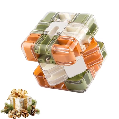 Large Labyrinth 3D Maze Cube,3D Magic Cube Maze Ball,Spatial Awareness Brain Training Toy,Cultivate Logical Thinkingm, Educational Focus Game Gift for Adults Teens (Colorful) von Generisch