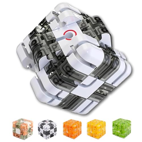 Large Labyrinth 3D Maze Cube,3D Maze Puzzle Cube,Engaging Brain Teaser Toy,Spatial Awareness Brain Training Toy, Sharpen Hand-Eye Coordination and Concentration for Kids and Adults (Bicolor) von Generisch
