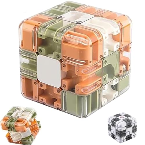 Large Labyrinth 3D Maze Cube – Engaging Brain Teaser Toy for Adults & Teens, High-Difficulty Puzzle for Stress Relief, Spatial Awareness & Logic Development (A) von Generisch