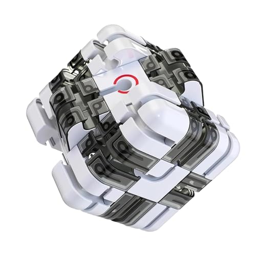 Large Labyrinth 3D Puzzles Maze Cube, Puzzles Maze Cube, Engaging Brain Teaser Toy, Spatial Awareness Brain Training Toy, Educational Focus Game Gift for Adults Teens (Grey) von Generisch