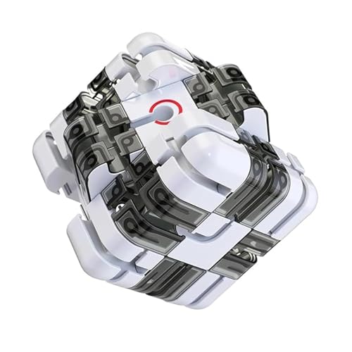 Large Labyrinth 3D Puzzles Maze Cube - Engaging Brain Teaser Toy, 3D Magic Cube Maze Ball Puzzle, Improve Spatial Recognition and Cultivate Logical Thinking (Gray) von Generisch