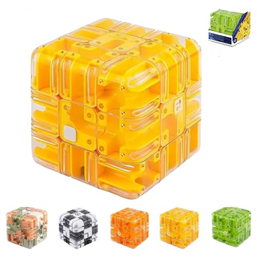 Large Labyrinth 3D Puzzles Maze Cube - Engaging Brain Teaser Toy,Educational Focus Game Gift for Adults Teens,Improve Spatial Recognition and Cultivate Logical Thinking (Green) von Generisch