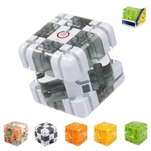 Large Labyrinth 3D Puzzles Maze Cube - Engaging Brain Teaser Toy,Educational Focus Game Gift for Adults Teens,Improve Spatial Recognition and Cultivate Logical Thinking (Grey) von Generisch