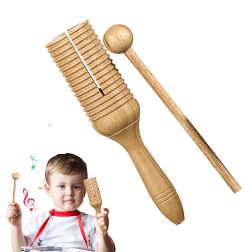 Latin Single Speaker Musical Toy with Stick Educational Toy for Adults & Kids | Tone Block Musiical Instrument | Percussion Instrument Wooden Guiro Musical Crow Sounder | Latin Single Speaker Musical Toy with Stick Educational Toy for Adults & Kids | Tone Block Musiical Instrument | Percussion Instrument Wooden Guiro Musical Crow Sounder | von Generisch