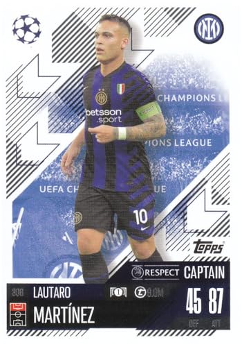 Lautaro Martínez Kapitän Inter Mailand Topps Respect CL 2024-25 Fußball Sammelkarte 306 von Generisch