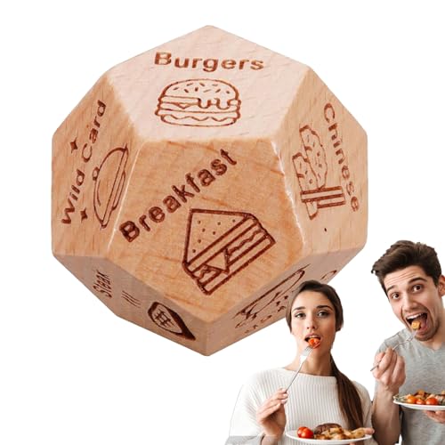 Lebensmittel-Würfelspiel – Würfel für Paare, niedliche Muster, Dinner-Entscheidungswürfel für Halloween, Geburtstag, Valentinstag Lebensmittel-Würfelspiel – Würfel für Paare, niedliche Muster, Dinner-Entscheidungswürfel für Halloween, Geburtstag, Valentinstag von Generisch