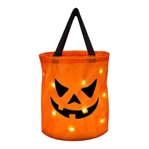 Led-leuchtende tüte,Led-leuchtende Halloween-Süßigkeitstüten | Leuchtende -Süßigkeiten-Eimer-Partytüten - Goody Bucket Mehrzweck-Eimer Für Halloween-Party, Karneval, Geburtstagsfeier Led-leuchtende tüte,Led-leuchtende Halloween-Süßigkeitstüten | Leuchtende -Süßigkeiten-Eimer-Partytüten - Goody Bucket Mehrzweck-Eimer Für Halloween-Party, Karneval, Geburtstagsfeier von Generisch