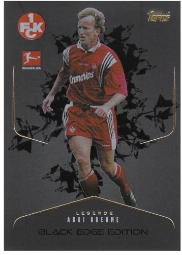 Legende Andi (Andreas) Brehme Köln Black Edge Limited Edition Topps Fußball Sammelkarte LE 20 von Generisch