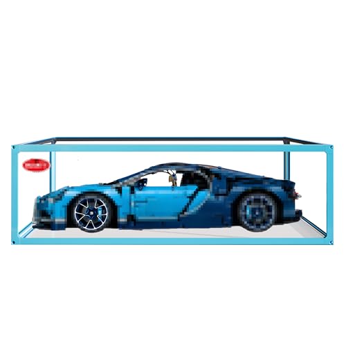 Legierter Rahmen, verstellbare Beleuchtung, Montage-Display-Schrank. für Lego Technic Rennwagen zum Sammeln, Vitrine kompatibel mit Lego 42096 42115 42143 42172(Ohne Modell) (42083-Klassiker) von Generisch