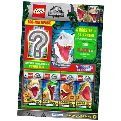 Lego Jurassic World 3 Karten - Sammelkarten Trading Cards (2023) - 1 Multipack Sammelkarten von Generisch