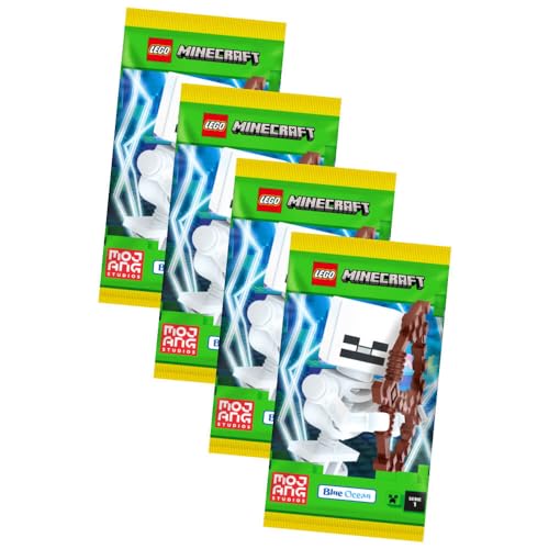 Lego Minecraft Karten Serie 1 - Sammelkarten Trading Cards (2024) - Auswahl (4 Booster) von Generisch