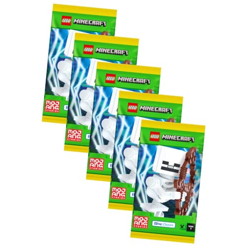 Lego Minecraft Karten Serie 1 - Sammelkarten Trading Cards (2024) - Auswahl (5 Booster) von Generisch