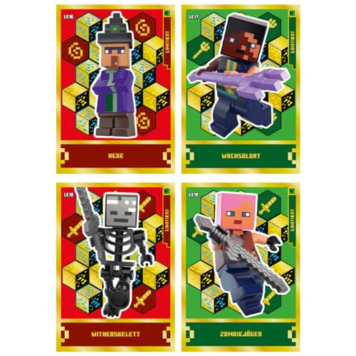Lego Minecraft Karten Serie 1 - Sammelkarten Trading Cards (2024) - Auswahl (LE16+LE17+LE18+LE19 Gold Karten) von Generisch