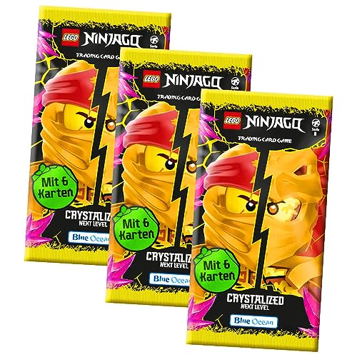 Lego Ninjago Karten Trading Cards Serie 8 Next Level - Crystalized (2023) Sammelkarten - Auswahl (3 Booster) von Generisch