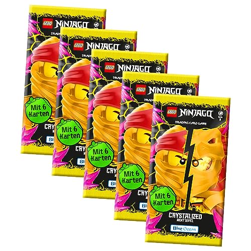 Lego Ninjago Karten Trading Cards Serie 8 Next Level - Crystalized (2023) Sammelkarten - Auswahl (5 Booster) von Generisch