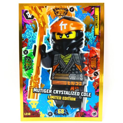 Lego Ninjago Karten Trading Cards Serie 8 Next Level - Crystalized - Gold Karte LE10 Sammelkarten von Generisch