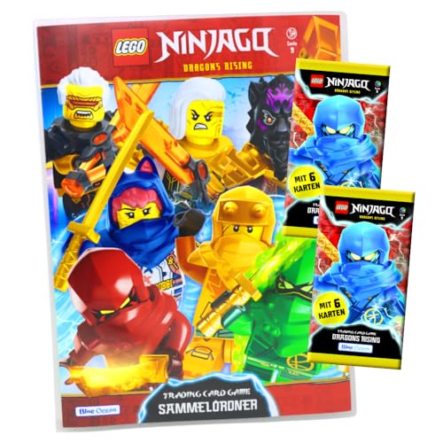 Lego Ninjago Karten Trading Cards Serie 9 - Dragons Rising (2024) - 1 Mappe + 2 Booster Sammelkarten von Generisch
