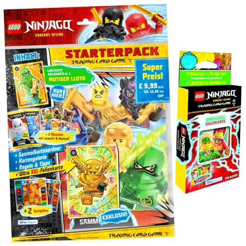 Lego Ninjago Karten Trading Cards Serie 9 - Dragons Rising (2024) - 1 Starter + 1 Blister Sammelkarten von Generisch