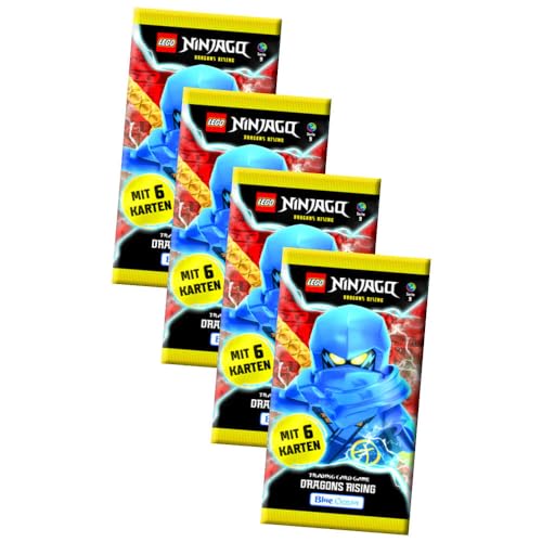 Lego Ninjago Karten Serie 9 - Trading Cards - Dragons Rising (2024) - 4 Booster Sammelkarten von Generisch